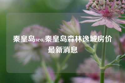 秦皇岛seo,秦皇岛森林逸城房价最新消息