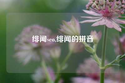 绯闻seo,绯闻的拼音