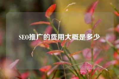 SEO推广的费用大概是多少