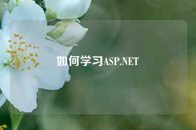 如何学习ASP.NET