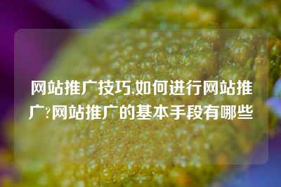 网站推广技巧,如何进行网站推广?网站推广的基本手段有哪些