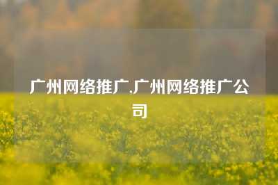 广州网络推广,广州网络推广公司