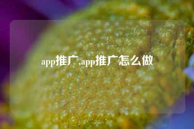 app推广,app推广怎么做