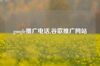 google推广电话,谷歌推广网站