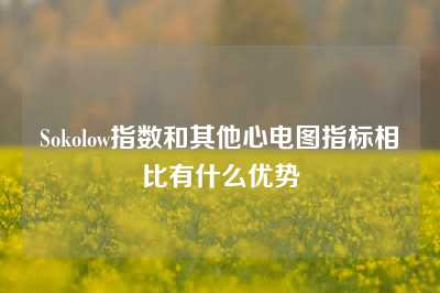 Sokolow指数和其他心电图指标相比有什么优势