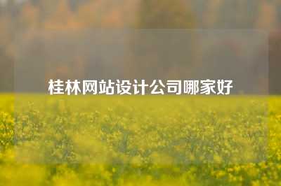 桂林网站设计公司哪家好